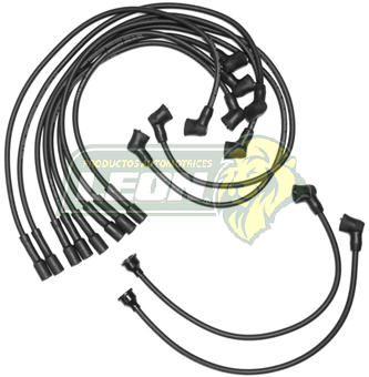 JUEGO DE CABLE BUJIA DATSUN CMTA. 720, Z20, Z22, Z24 2389cc 80-84 10 CABLES 4 Cil. 2 BUJIAS