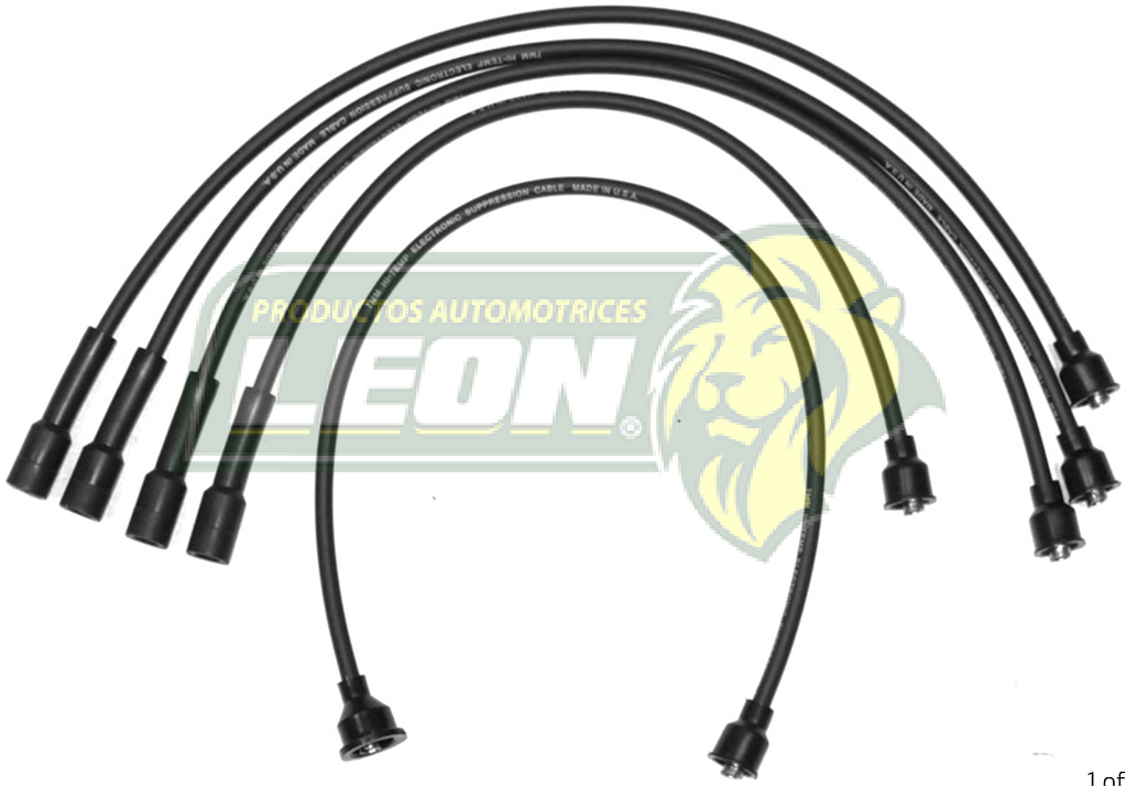 JUEGO DE CABLE BUJIA RENAULT R4, R8, R10, R12, R12T, T, TS, R18 4 Cil. M.1500, 1600