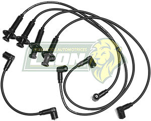 JUEGO DE CABLE BUJIA VW SEDAN 1600i ENC. ELECT. BRINCADOR, CODO Y CAPUCHON DE SILICON 93-94