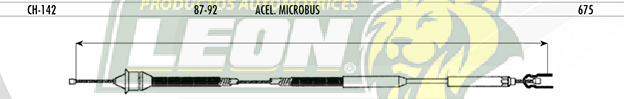 CHICOTE ACEL. DODGE MICROBUS 87-92