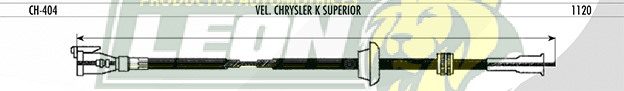 CHICOTE VEL. CHRYSLER “K” SUPERIOR TODOS