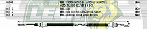 CHICOTE ACEL. TRACTOCAMION S-861 AUTOBUS Y CAMION MOTOR TRASERO 533, 631 6, 8 Cil.