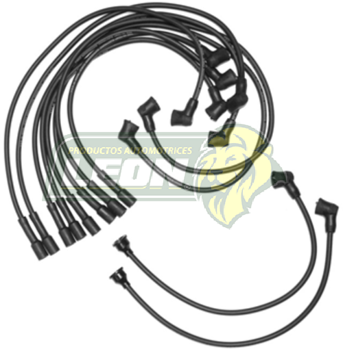JUEGO DE CABLE BUJIA DATSUN CMTA. 720, Z20, Z22, Z24 2389cc 80-84 10 CABLES 4 Cil. 2 BUJIAS