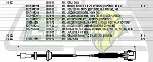 CHICOTE VEL. TOPAZ CON TACOMETRO SW (TUERCA GRANDE) -91