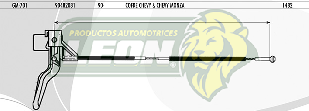 CHICOTE COFRE CHEVY Y MONZA