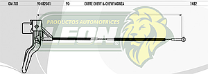 CHICOTE COFRE CHEVY Y MONZA