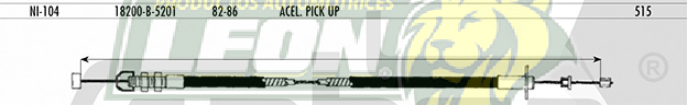 CHICOTE ACEL. PK-UP 82-86