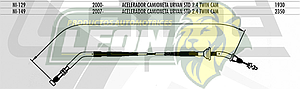 CHICOTE ACEL. URVAN CAMIONETA STD 2.4 TWIN CAM 00-06