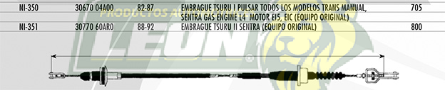CHICOTE EMBR. TSURU I 84-87 (EQUIPO ORIGINAL)
