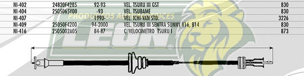 CHICOTE VEL. TSURU GST 92-93