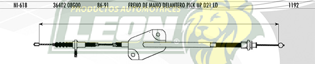 CHICOTE F.M. DELANTERO NISSAN PK-UP D21 LD