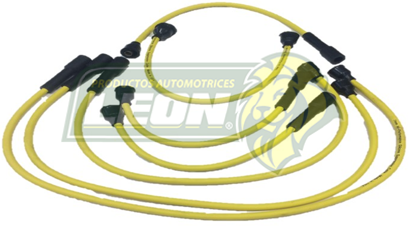 JUEGO DE CABLE BUJIA G.M. CHEVELLE, MALIBU, CHEVY NOVA 73-81 CMTAS. C-10, C-15 6 Cil. ENC.CONV. 7 mm