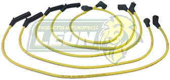 JUEGO DE CABLE BUJIA DODGE CMTA., CARAVAN, MINIVAN, RAIDER 84-90, RAM 50 2.0L 80-89