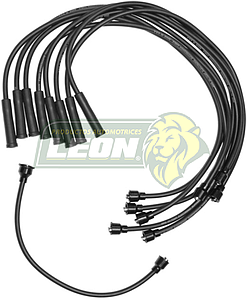JUEGO DE CABLE BUJIA CHRYSLER DART, LeBARON, RAM CHARGER, S. BEE, MAGNUM, MONACO, CORDOBA, CORONET 76-92 MICROBUS, CAMIONETA D-300, D-600 8 Cil. M.318, 360 ENC. CONV. Y ELECT. 8 mm