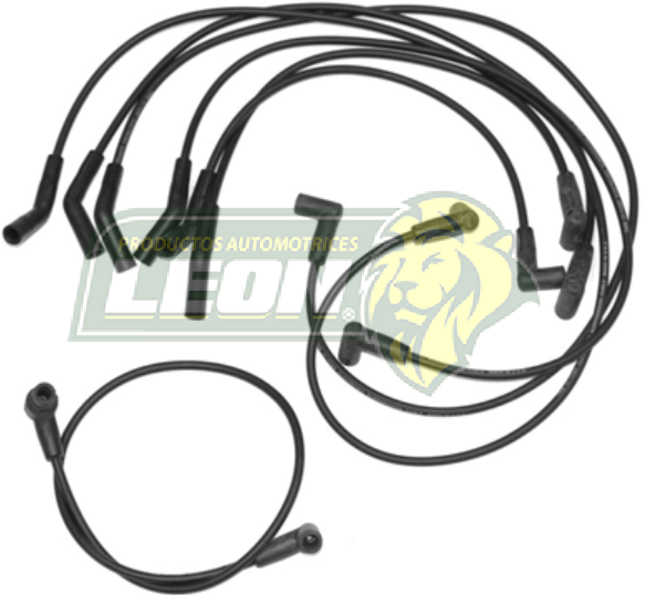 JUEGO DE CABLE BUJIA FORD COUGAR, THUNDERBIRD, TAURUS 90-94, FAIRMONT F.I. M.232 V6 3.8L