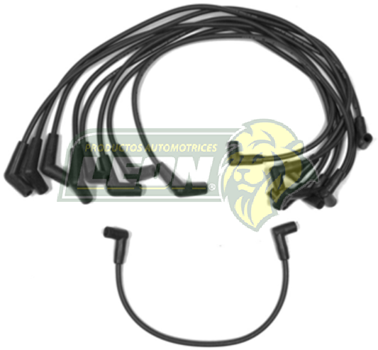 JUEGO DE CABLE BUJIA FORD CMTAS. F-200, F-250 M.302 F.I. 8 Cil.