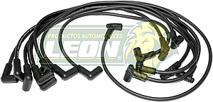 JUEGO DE CABLE BUJIA G.M. IMPALA, CAPRICE, MALIBU, RALLY, MONTECARLO 76-94, MICRO M.350 8 Cil. ELECT. “CODO” 8mm