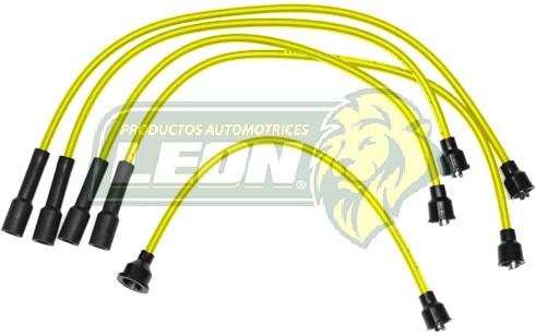JUEGO DE CABLE BUJIA DATSUN SEDAN, CMTAS. 63-84 “J” 4C., 1200, 1300, 1500, 1600cc ENC. CONV. 8mm