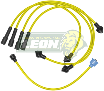 JUEGO DE CABLE BUJIA NISSAN HIKARI, SAMURAI, TSURU I, II 82-92 4 Cil. 1500, 1800cc ENC. CONV. SILICON 8mm