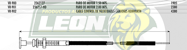 CHICOTE PARO DE MOTOR 1.50m