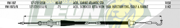 CHICOTE ACEL. CARIBE, ATLANTIC STD. 80-87