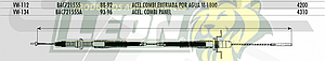 CHICOTE ACEL. COMBI C/RADIADOR ENFRIADA POR AGUA M.1800 88-92