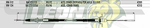 CHICOTE ACEL. COMBI C/RADIADOR ENFRIADA POR AGUA M.1800 88-92