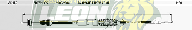 CHICOTE EMBR. EUROVAN 1.8L 2000