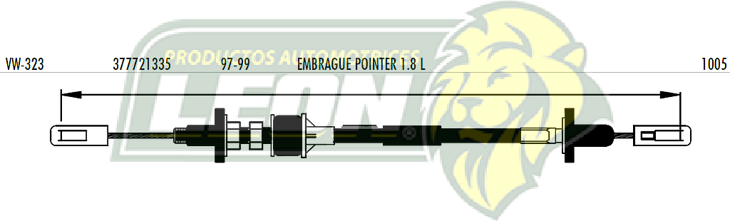 CHICOTE EMBR. POINTER 1.8L 97-99