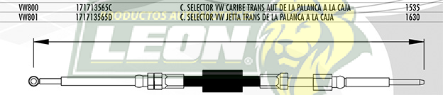 CHICOTE CAMBIO CAJA VELOCIDADES CARIBE (PALANCA - CAJA)