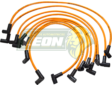 JUEGO CABLE BUJIA G.M. CAPRICE, CHEVY NOVA, IMPALA, MALIBU, MONTECARLO 75-84, SUBURBAN CARB. 87-91, CAMION Y PK-UP 76-91 V8 M.350 ENC. ELEC.