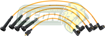 JUEGO CABLE BUJIA NISSAN HIKARI, TSURU I, II, (CAP. ORIG.) Å1992 M.1500, 1600 ENC. CONV.