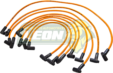 JUEGO CABLE BUJIA G.M. PK-UP, MICROBUS (8 CABLES) 92-97 V8 M.350 TBI ENC. ELEC.