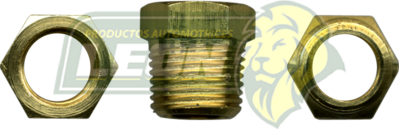 CONEXION ROSCA DE TUBO REDUCCION BUSHING (110B) R. MACHO: 3/8 R. HEMBRA: 1/4