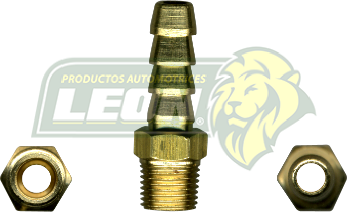 CONEXION COPLE PARA MANGUERA BAJA PRESION MANGUERA A TUBO MACHO ØI DE MANG.: 1/4 R. DE TUBO: 1/8