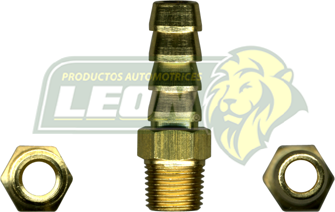 CONEXION COPLE PARA MANGUERA BAJA PRESION MANGUERA A TUBO MACHO ØI DE MANG.: 5/16 R. DE TUBO: 1/8