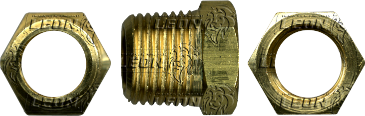 CONEXION ROSCA DE TUBO REDUCCION BUSHING (110B) R. MACHO: 1/2 R. HEMBRA: 1/4