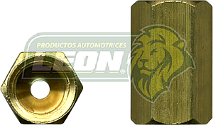CONEXION UNION MILIMETRICA PARA TUBO DE FRENOS NISSAN ABOC. INVERTIDO 45° 3/16 o 5 mm R: 10x1.0 mm