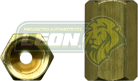 CONEXION UNION MILIMETRICA PARA TUBO DE FRENOS NISSAN ABOC. INVERTIDO 45° 3/16 o 5 mm R: 10x1.0 mm