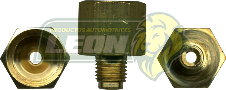 CONEXION TUERCA HIBROVAC R. EXT.: 3/8-24H. TUBO DE 3/16 ENTRA CONEX-033 R. INT.: 9/16-18H. TUBO DE 3/16 Y 1/4 USA CONEX-653 Y CONEX-654