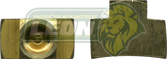 CONEXION TE UNION MILIMETRICA PARA TUBO DE FRENOS NISSAN ABOC. INVERTIDO 45° 3/16 o 5 mm R: 10x1.0 mm