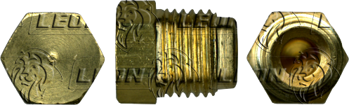 CONEXION ABOC. INVERTIDO 45° TAPON MACHO ØE DE TUBO: 3/16