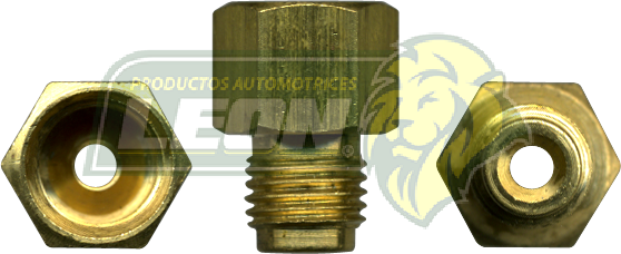 CONEXION TUERCA HIBROVAC R. EXT.: 3/8-24H. TUBO DE 3/16 ENTRA CONEX-033 R. INT.: 10x1.0 mm TUBO DE 3/16 USA CONEX-652