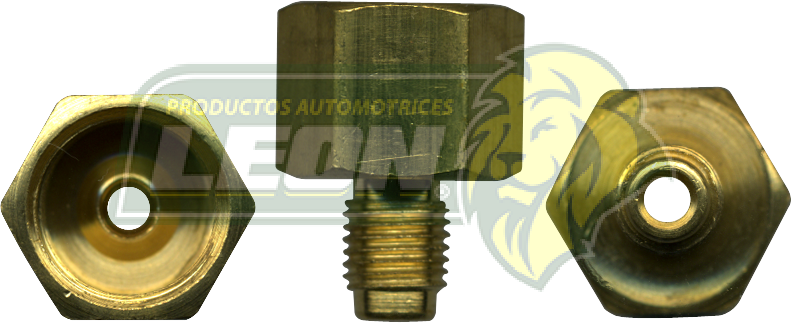 CONEXION TUERCA HIBROVAC R. EXT.: 3/8-24H. TUBO DE 3/16 ENTRA CONEX-033 R. INT.: 5/8-18H. TUBO DE 3/16 Y 1/4 USA CONEX-790 Y CONEX-791