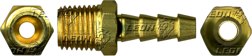 CONEXION COPLE PARA MANGUERA BAJA PRESION MANGUERA A TUBO MACHO ØI DE MANG.: 5/16 R. DE TUBO: 3/8