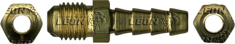 CONEXION COPLE PARA MANGUERA BAJA PRESION MANGUERA A MACHO FIJO ABOC. 45° ØI DE MANG.: 3/8 ØE DE TUBO COBRE 1/2