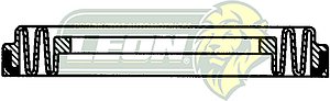 CUBREPOLVO P/PISTON CALIPER  ØE: 2.283”, ØI: 1.330”, TIPO: