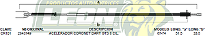 CHICOTE ACEL. CORONET DART GTS 8C. 67-74