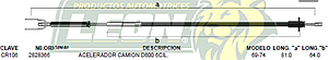 CHICOTE ACEL. CAMION D-600 6C. 69-74