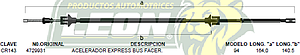 CHICOTE ACEL. EXPRESS BUS FACER 94-